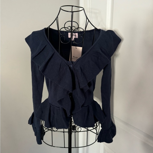 NWT Cry Baby Selena Button Down Sweater in Blue Size XS - Picture 2 of 5